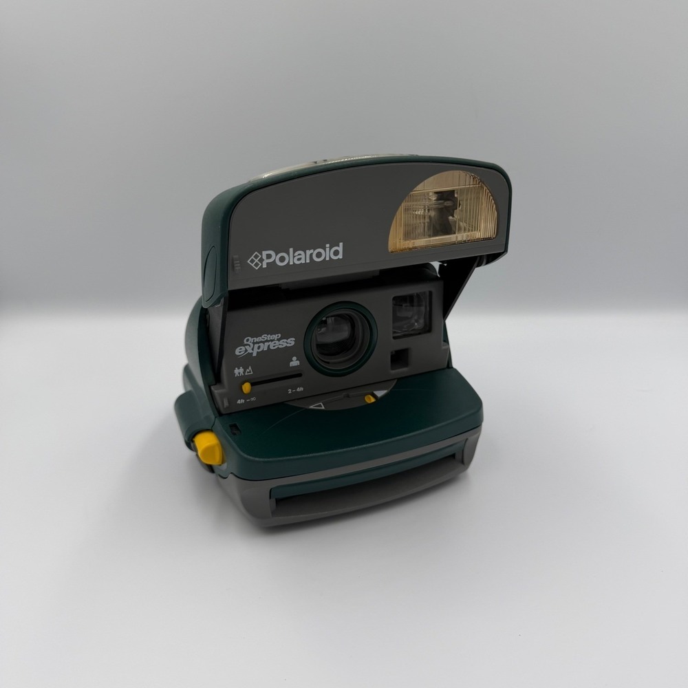 Vintage Polaroid OneStep Express Green Instant Camera 600 Untested